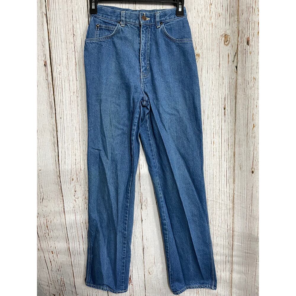 Vintage Cristinas Women Bootcut Jeans NO SIZE TAG Dark Blue Denim High Rise